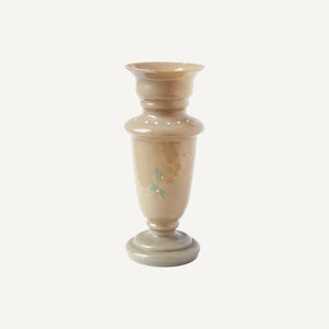 Found Tan Glass Bird Vase