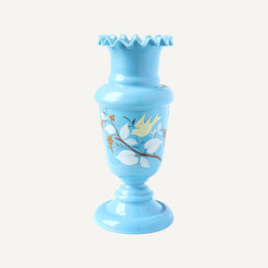 Found Glass Bird Vase