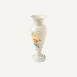 Found Painted Tan Flower Vase