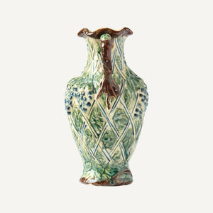 Found Vintage Majolica vase