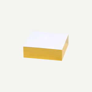 Gold Edged Notepads - White